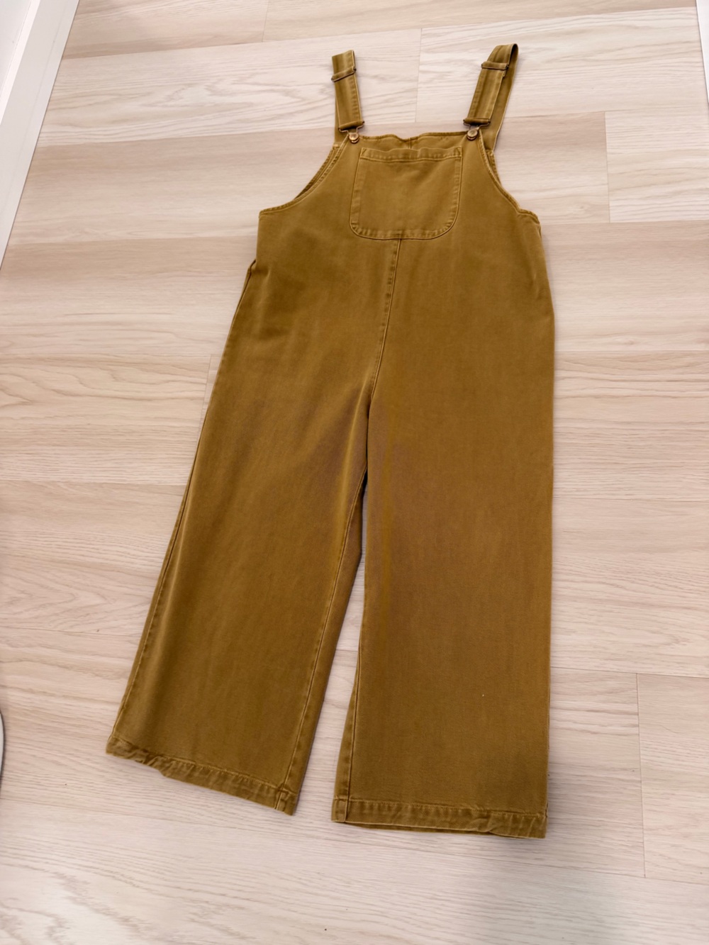 Zara Camel Overalls Culottes Size M